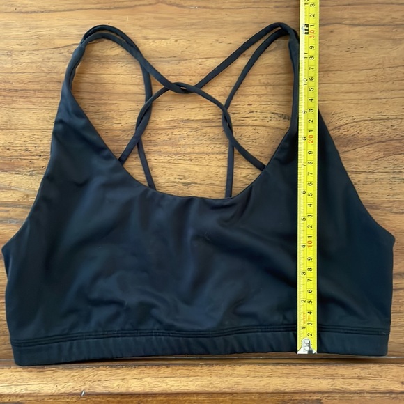 Hollister Strappy Crossback Sports Bra in Black sz Large - Picture 2 of 5